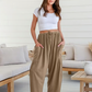 【S-2XL】🥰Luźne bawełniane lniane spodnie z elastycznym paskiem w talii